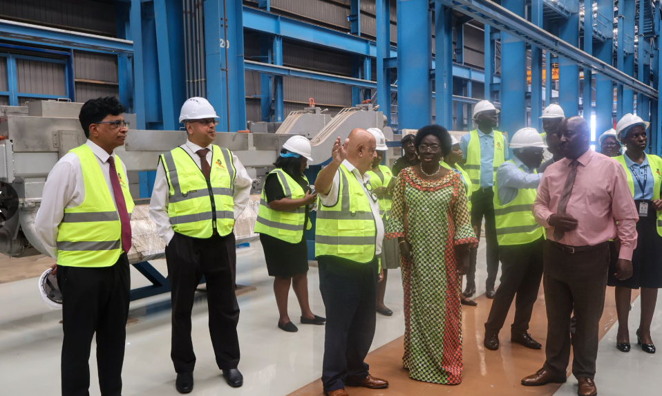 Hon. Rebecca Kadaga Visits Roofings Group’s Namanve Plant