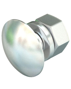 GR DOME HEADED BOLT WASHER &NUT M16X40